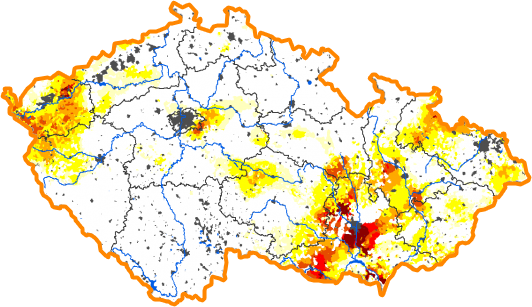 Intenzita sucha - 23. září 2012