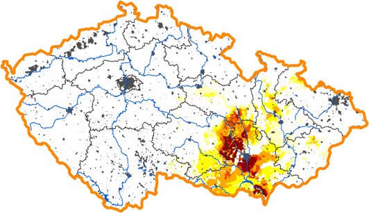 Intenzita sucha - 30. prosinec 2012