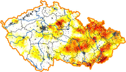 Intenzita sucha - 21. červen 2015