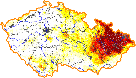 Intenzita sucha - 24. leden 2016