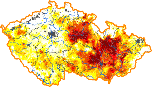 Intenzita sucha - 5. únor 2017