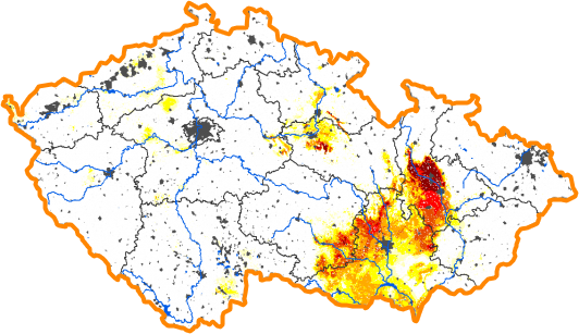 Intenzita sucha - 14. květen 2017