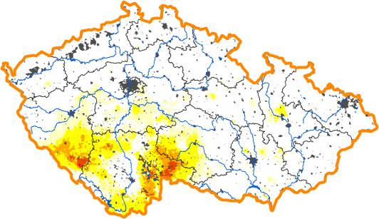 Intenzita sucha - 1. říjen 2017