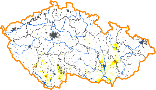 Intenzita sucha - 24. prosinec 2017