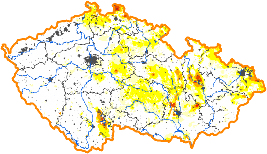 Intenzita sucha - 18. březen 2018