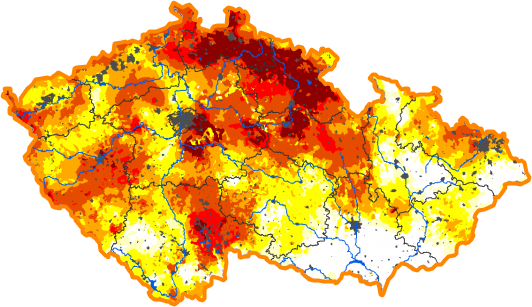 Intenzita sucha - 7. říjen 2018