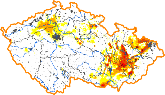 Intenzita sucha - 10. únor 2019