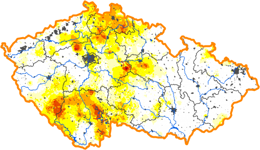 Intenzita sucha - 29. září 2019