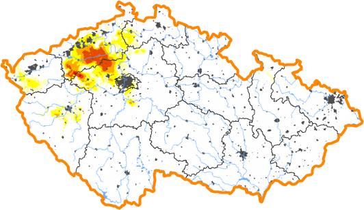 Intenzita sucha - 5. červenec 2020