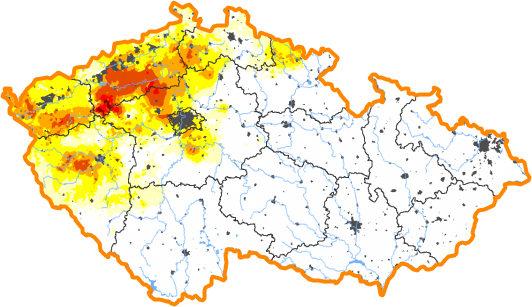 Intenzita sucha - 26. červenec 2020