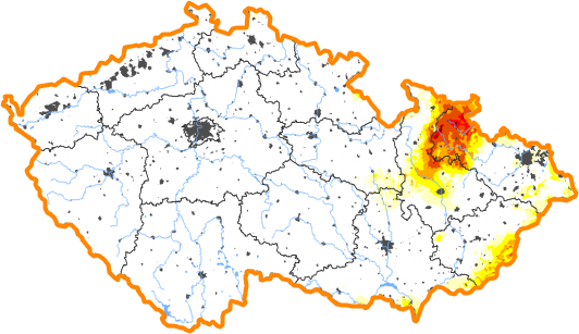 Intenzita sucha - 4. červenec 2021