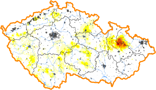 Intenzita sucha - 10. říjen 2021