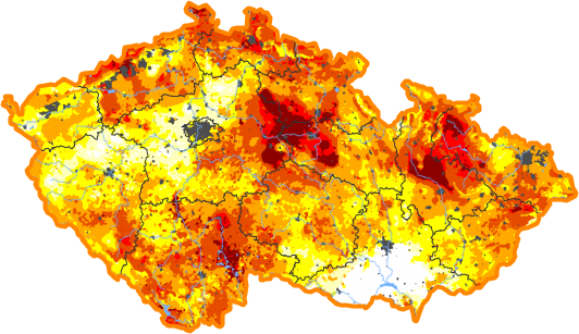 Intenzita sucha - 20. březen 2022