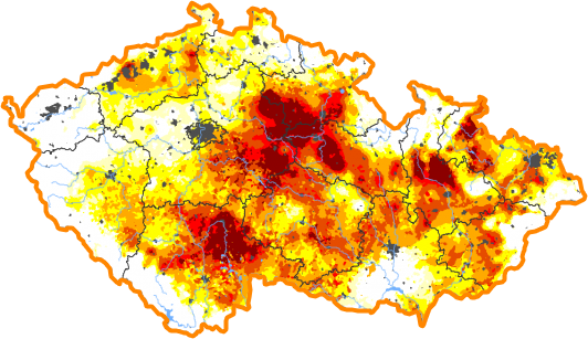 Intenzita sucha - 1. květen 2022