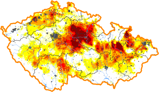 Intenzita sucha - 8. květen 2022