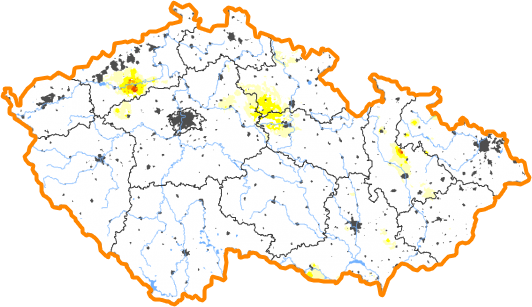 Intenzita sucha - 16. říjen 2022