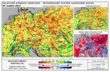 Dopady na vegetaci - Evropa - 7. květen 2017