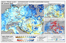 Index půdní vláhy - Evropa - 9. prosinec 2018