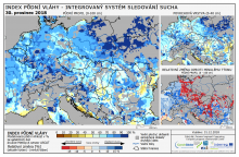 Index půdní vláhy - Evropa - 30. prosinec 2018