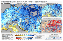 Index půdní vláhy - Evropa - 3. březen 2019