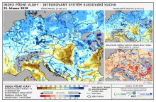 Index půdní vláhy - Evropa - 31. březen 2019