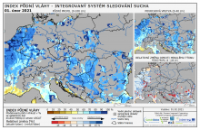 Index půdní vláhy - Evropa - 31. leden 2021