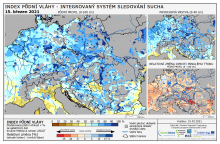 Index půdní vláhy - Evropa - 14. březen 2021