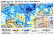Index půdní vláhy - Evropa - 9. duben 2023