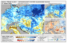 Index půdní vláhy - Evropa - 16. duben 2023