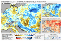 Index půdní vláhy - Evropa - 14. květen 2023