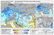 Index půdní vláhy - Evropa - 3. prosinec 2023