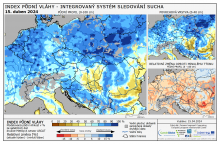 Index půdní vláhy - Evropa - 14. duben 2024