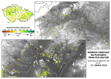 Vegetace trvalých kultur - 27. srpen 2023